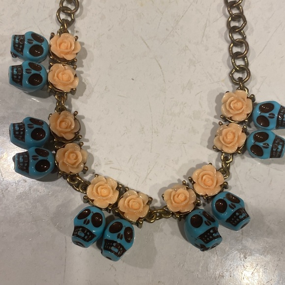 Skeleton Jewelry Lot - 2 Bracelets and 1 Necklace - Picture 6 of 9